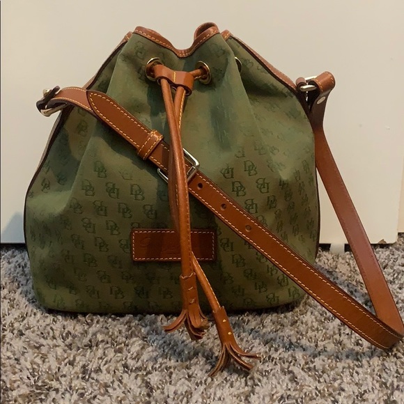 Dooney & Bourke Handbags - Dooney & Bourke Signature Logo Bucket Bag Green